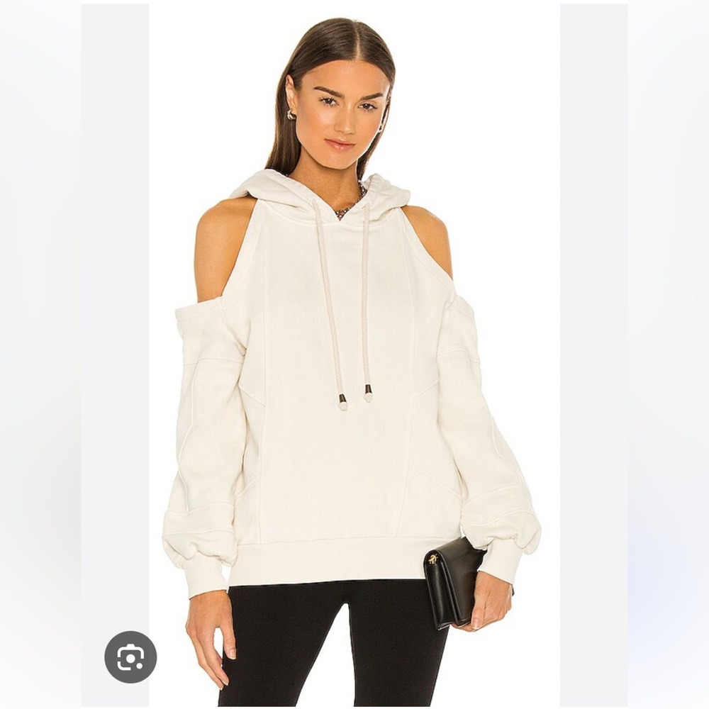 NWT S RETROFETE cold shoulder hoodie